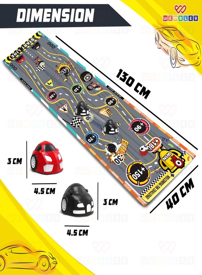 Wembley Car Racing Board Game for Kids Adult and Family | Finger Flick Scoring Play Mat 6 Car Striker | Great Curling Games for Boys 7-14 years Tabletop Fun Indoor Game Toy for 4+ Years Boys and Girls - Image 2